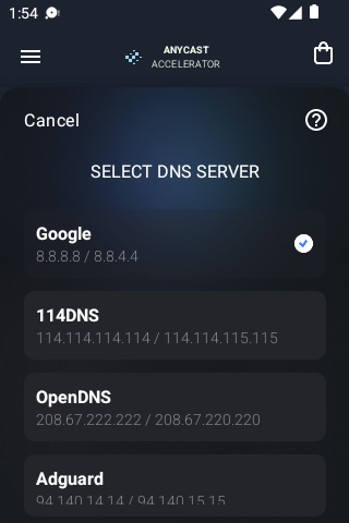 anycast加速官网android下载效果预览图